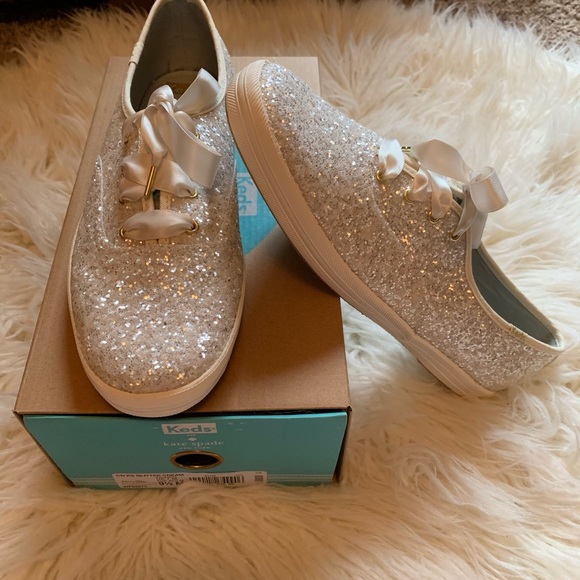 kate spade cream glitter keds